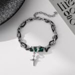 ZIRCON BRACELET- GREEN - Image 2